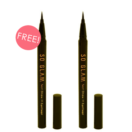 ซื้อ 1 ชิ้น ฟรี  1 ชิ้น !! Just Draw It Eyeliner(สีBlack) 0.55 ml. กันน้ำกันเหงื่อ ไม่แพนด้า เนรมิตดวงตาคู่สวย พร้อมให้คุณพกความมั่นใจไปได้ตลอดวัน!